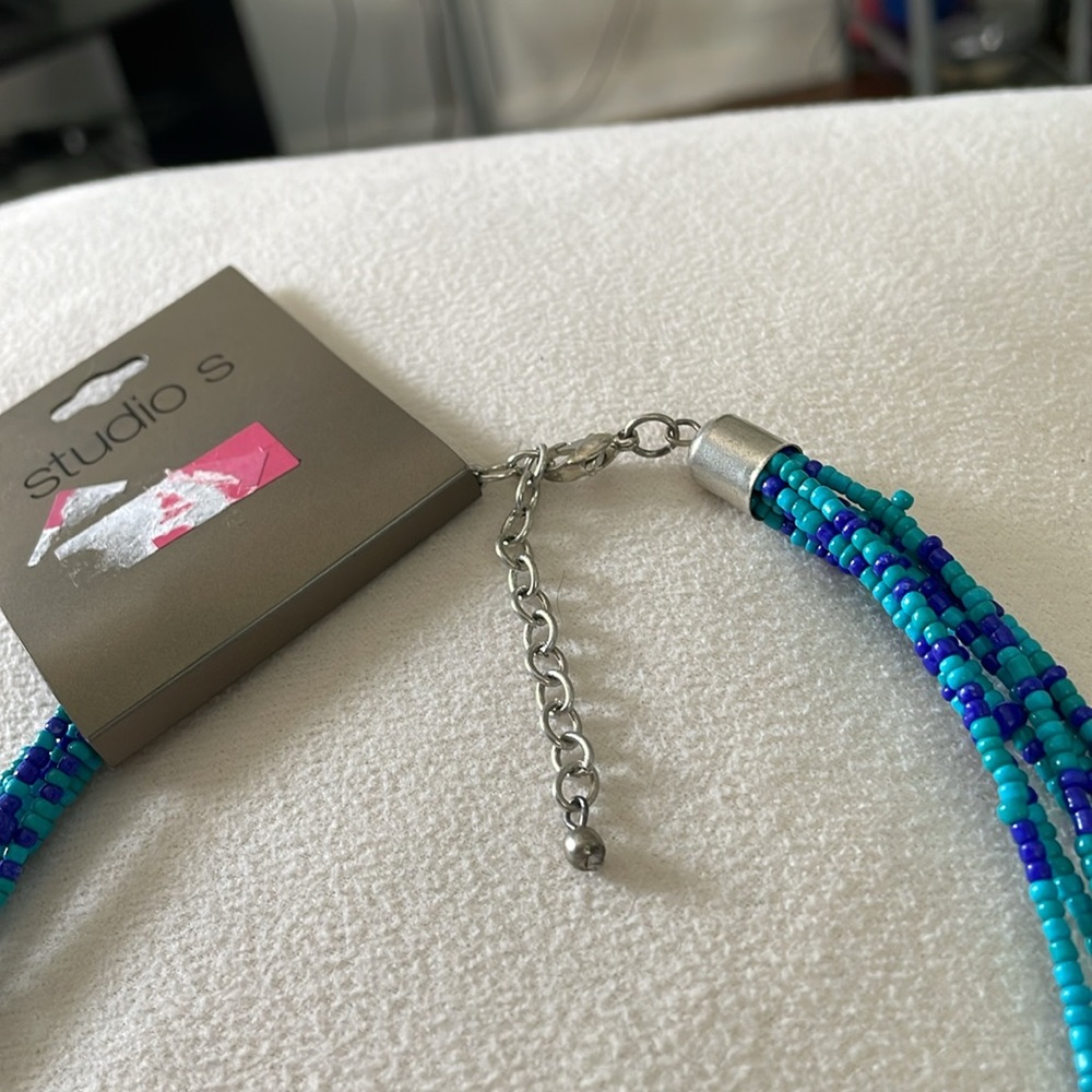 NWT Studio S Beaded Fashion Necklace - Picture 3 of 5
